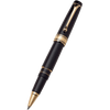 Aurora Optima Rollerball Pen - Black - Gold Plated Trim - Pen Boutique Ltd