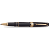Aurora Optima Rollerball Pen - Black - Gold Plated Trim - Pen Boutique Ltd