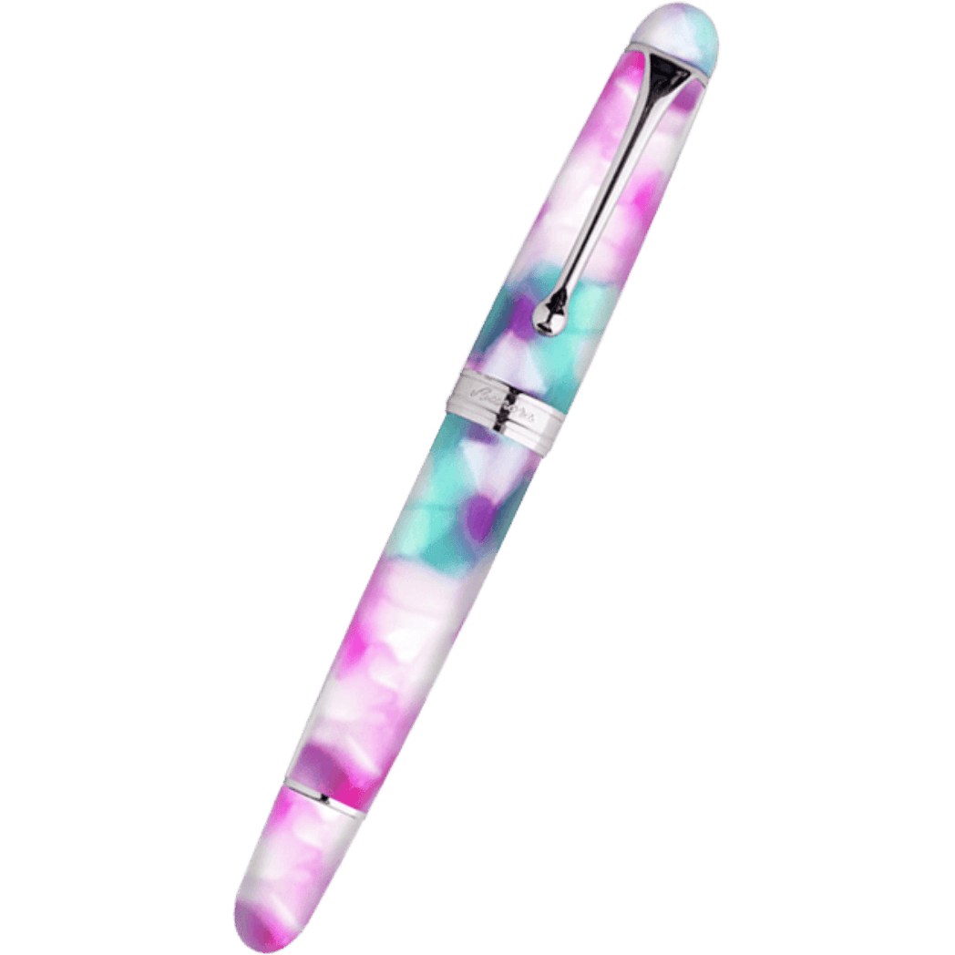Aurora 888 Mantova Fountain Pen - Mottled Pink Auroloide - 18k Nib (Limited Edition) - Pen Boutique Ltd