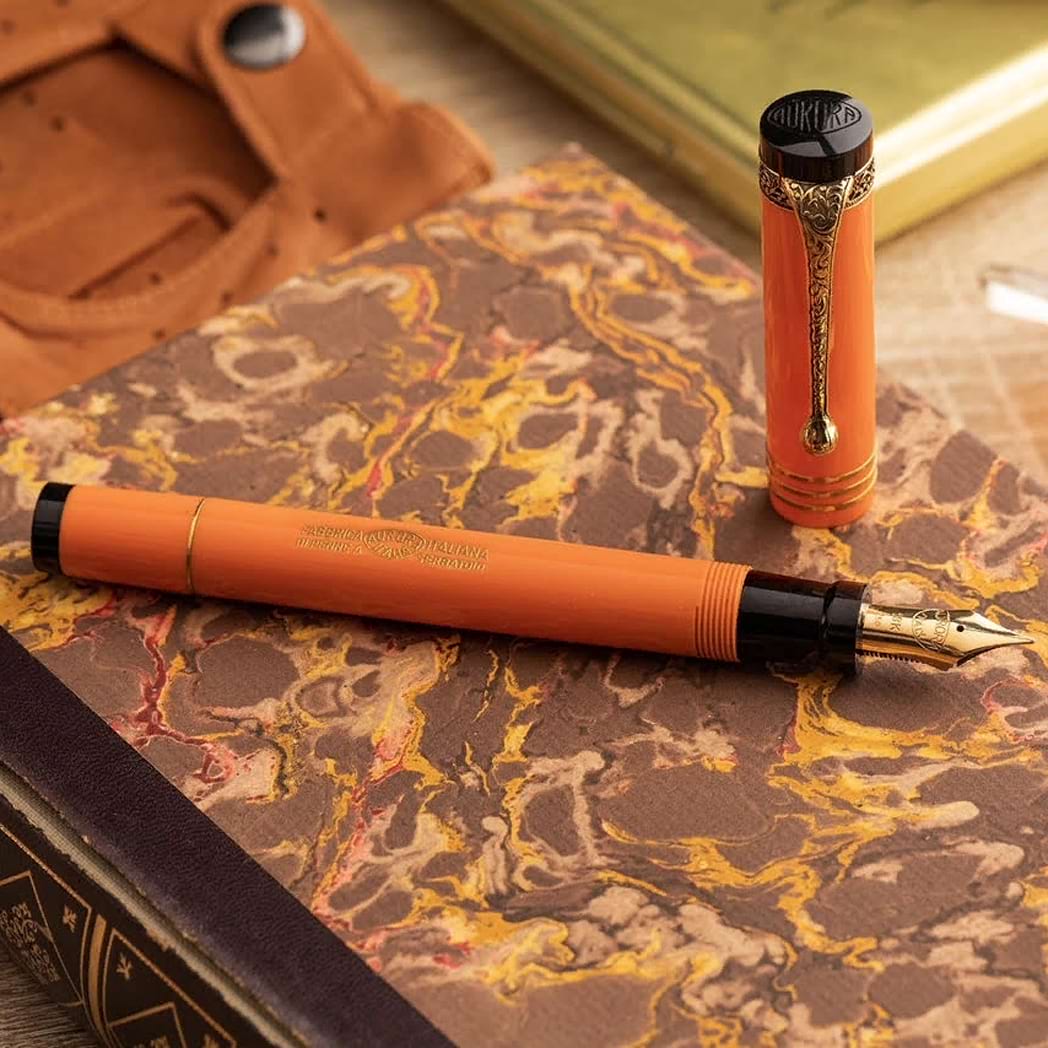 Aurora Internazionale (International) Fountain Pen - Orange (Limited Edition) - Pen Boutique Ltd