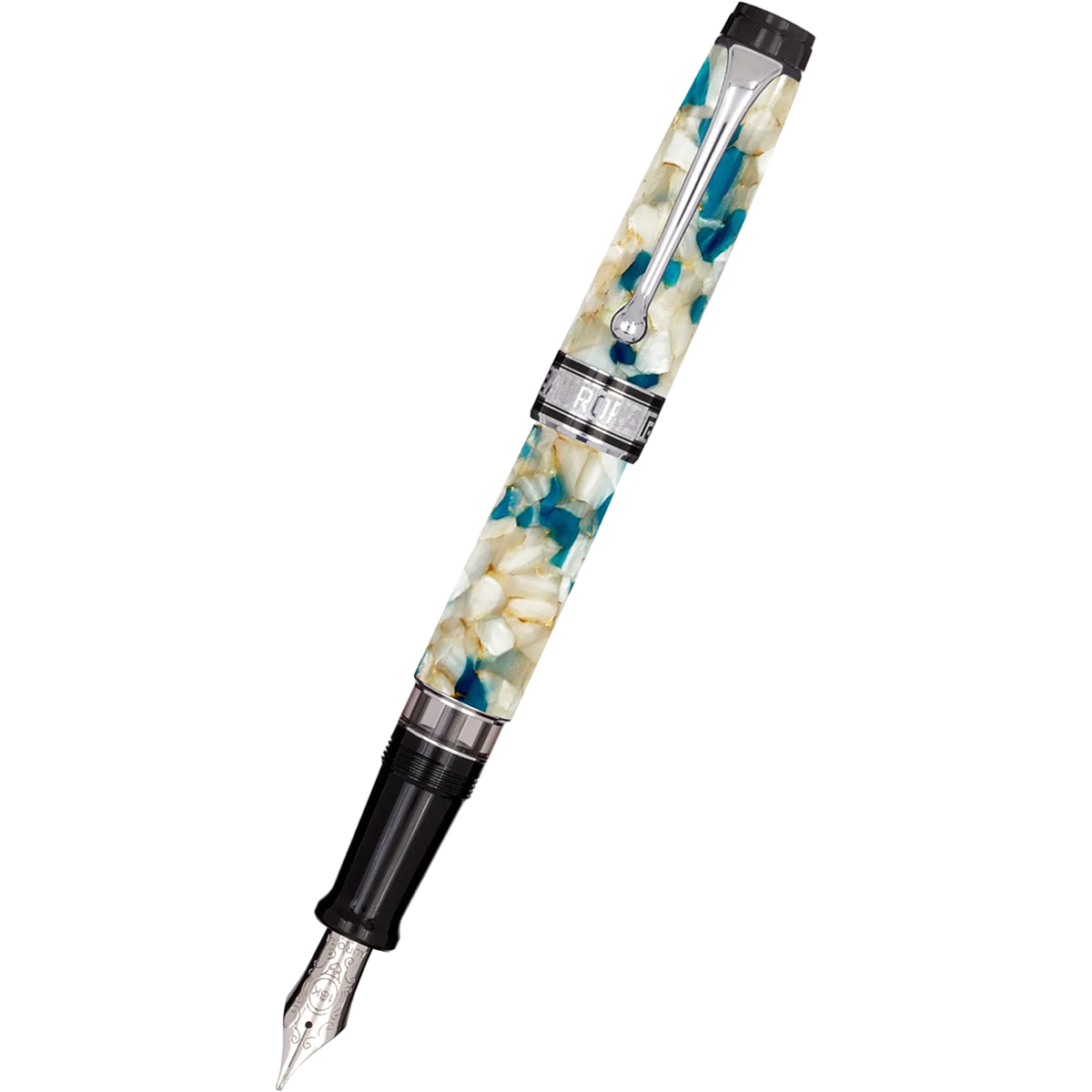 Aurora Optima 365 Pearl & Octane Limited Edition Fountain Pen-Pen Boutique Ltd