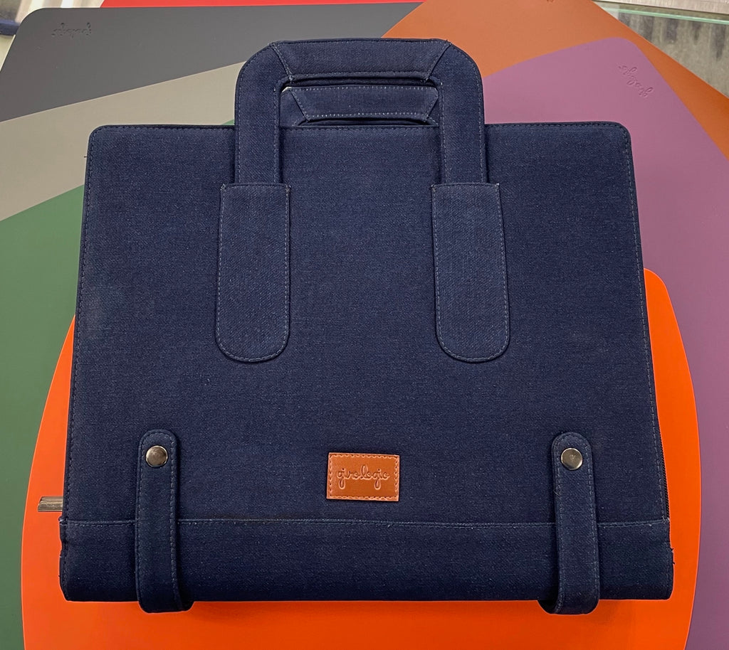 Girologio Cotton Denim Pen Case - 96 Zip - Pen Boutique Ltd