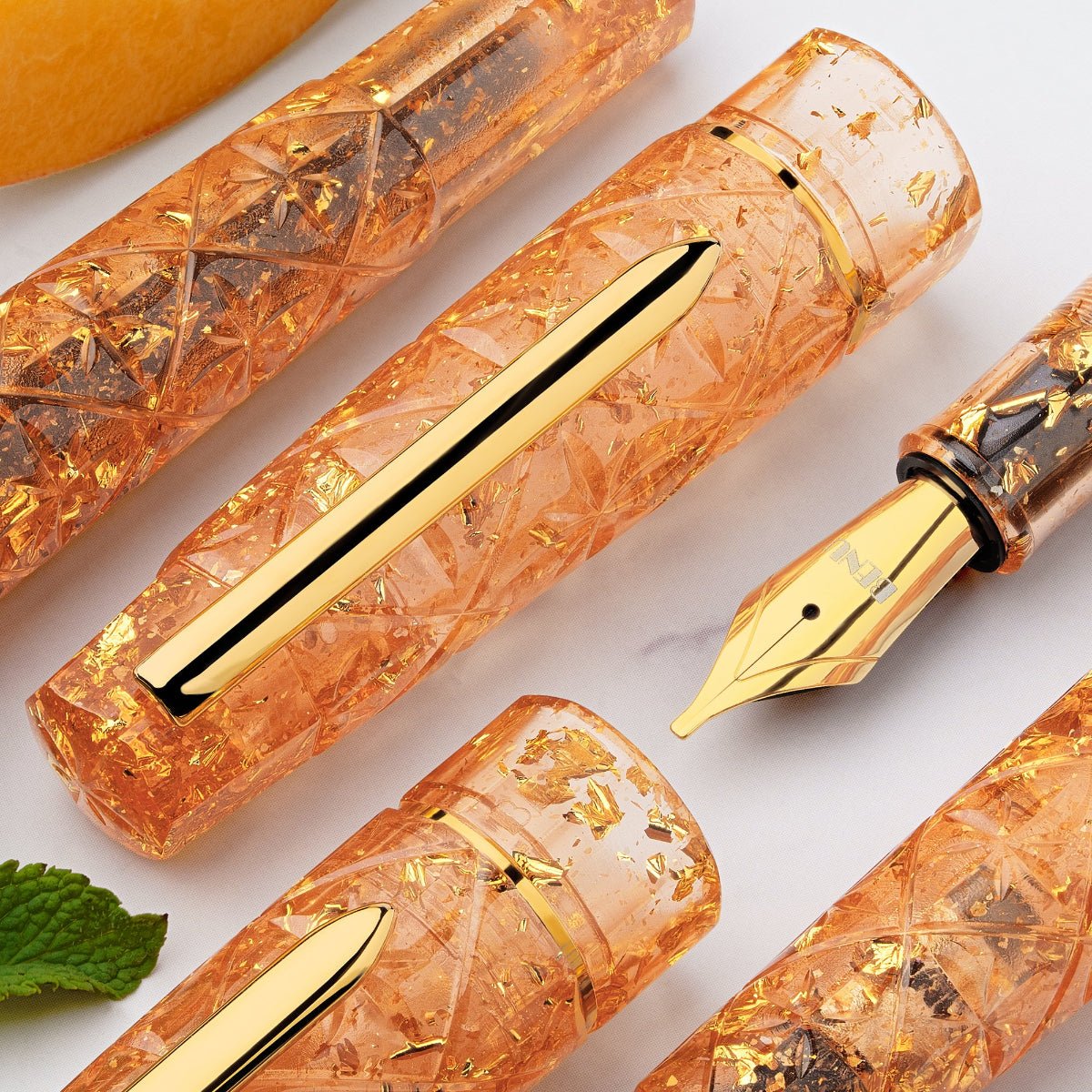 Benu Cocktail Hour Fountain Pen - Bellini - Pen Boutique Ltd