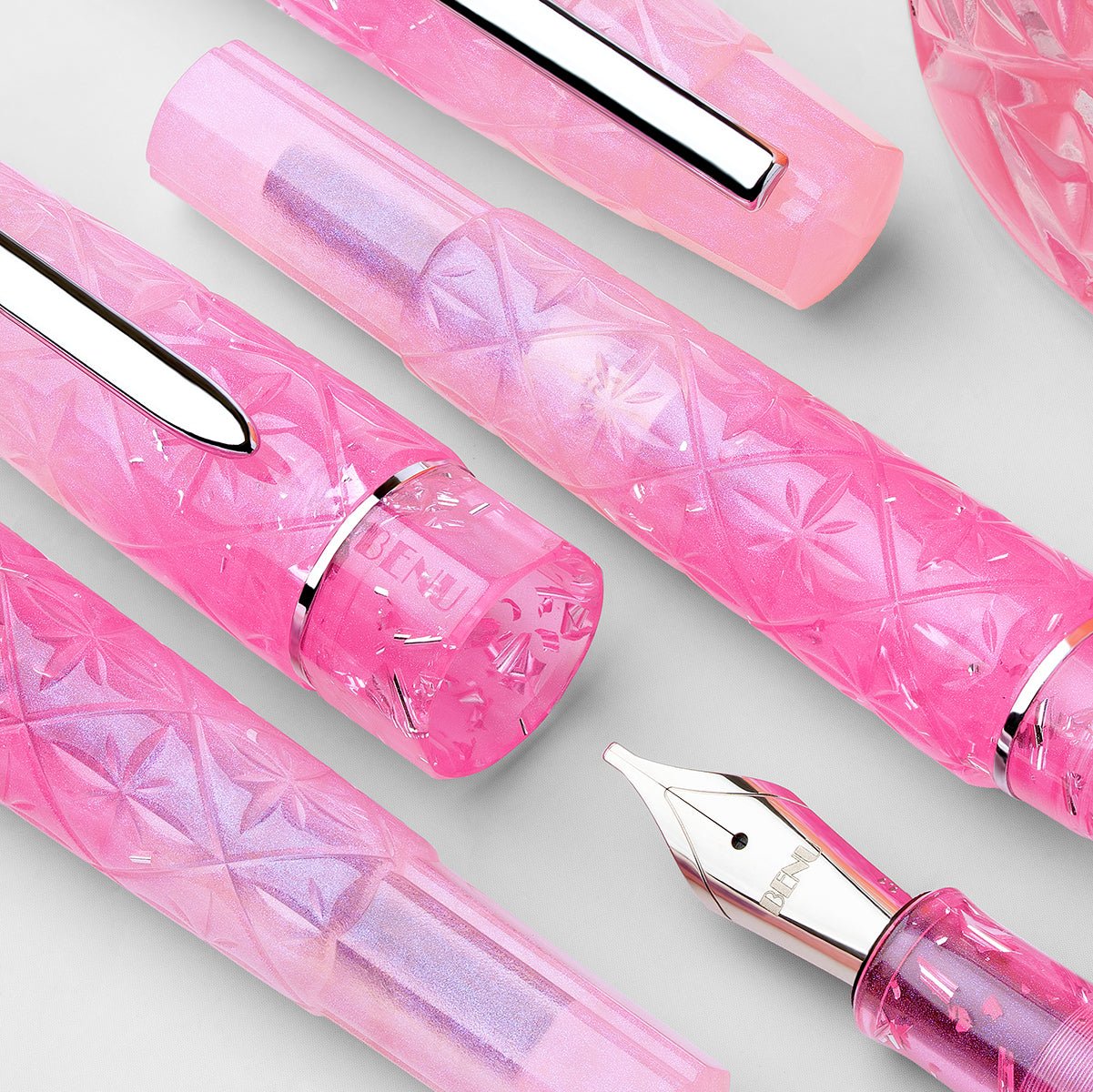 Benu Cocktail Hour Fountain Pen - Pink Lady - Pen Boutique Ltd