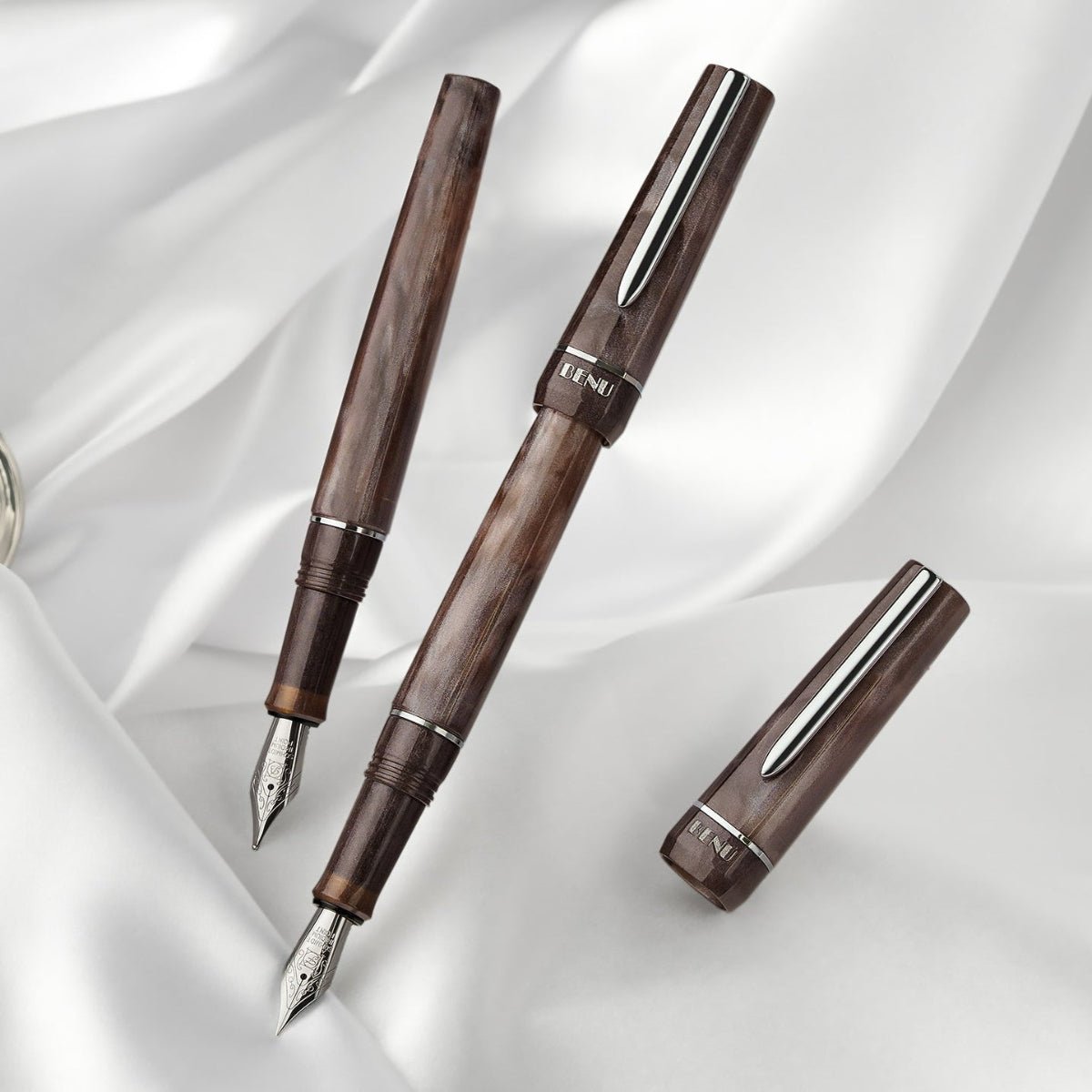 Benu Haute Fountain Pen - Satin - Pen Boutique Ltd