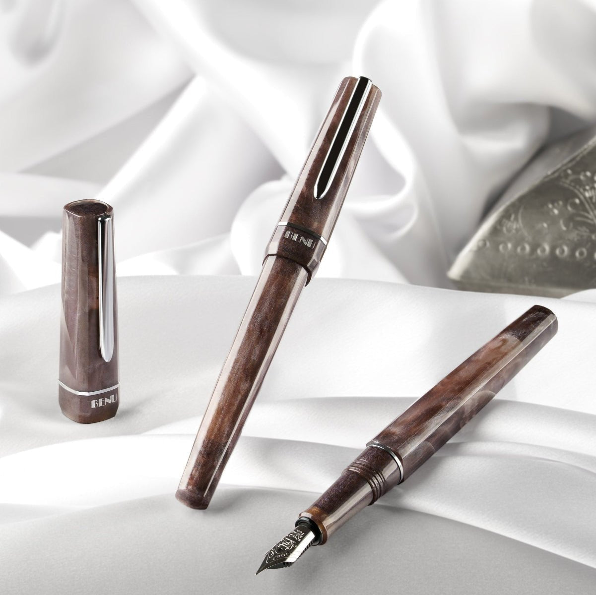 Benu Haute Fountain Pen - Satin - Pen Boutique Ltd
