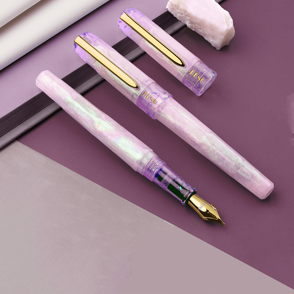 Benu Talisman Fountain Pen - Pink Opal - Pen Boutique Ltd