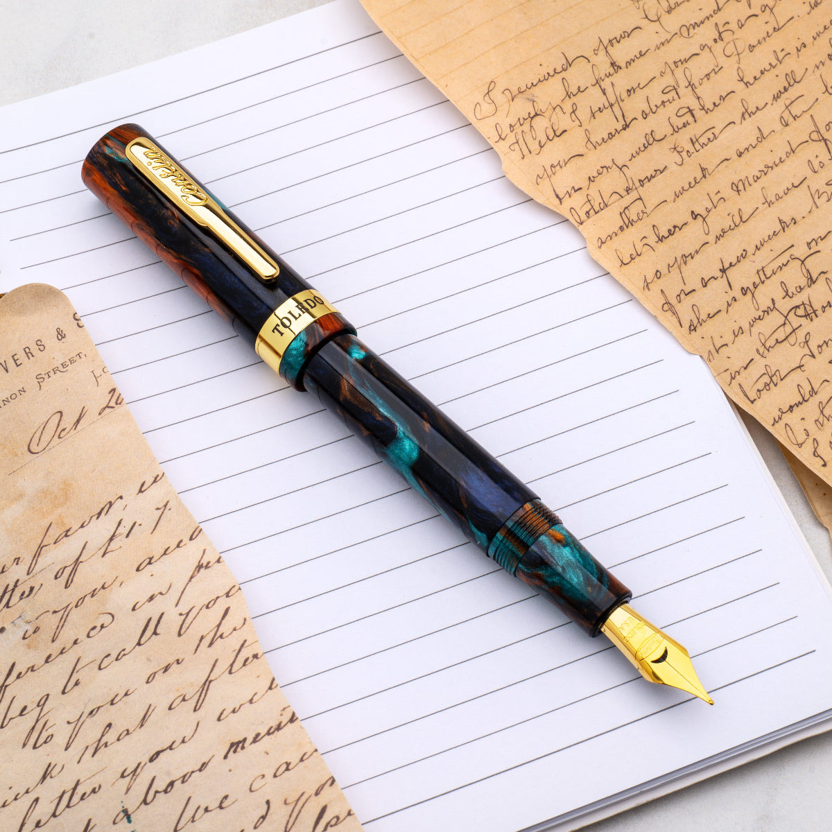 Conklin Toledo Fountain Pen - Bohemian Twilight Light Shadow (Pen Boutique Exclusive)-Pen Boutique Ltd
