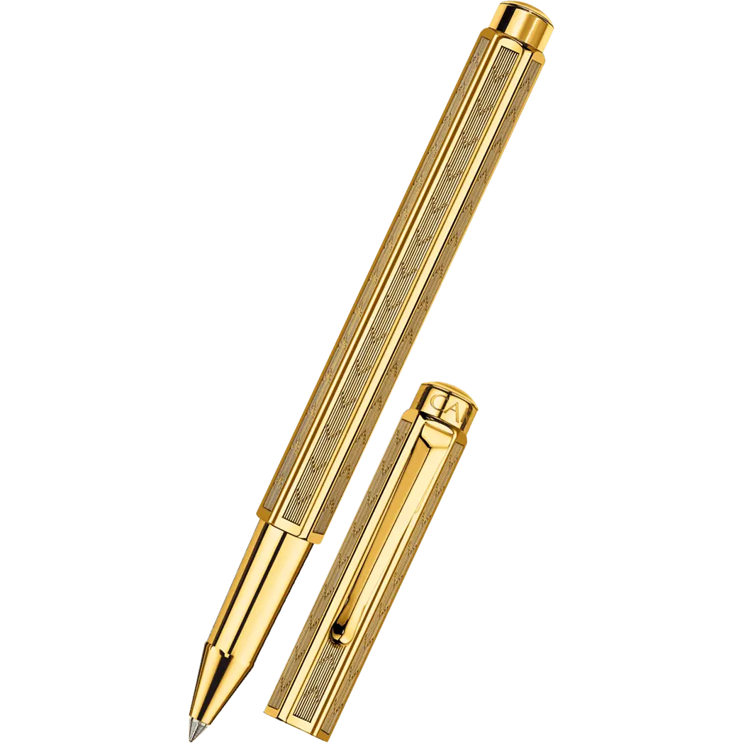 Caran d Ache Ecridor Rollerball Pen - Chevron Gilded-Pen Boutique Ltd