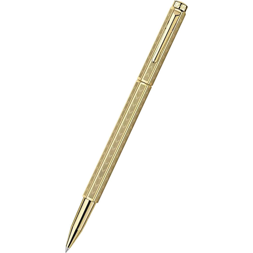 Caran d Ache Ecridor Rollerball Pen - Chevron Gilded-Pen Boutique Ltd