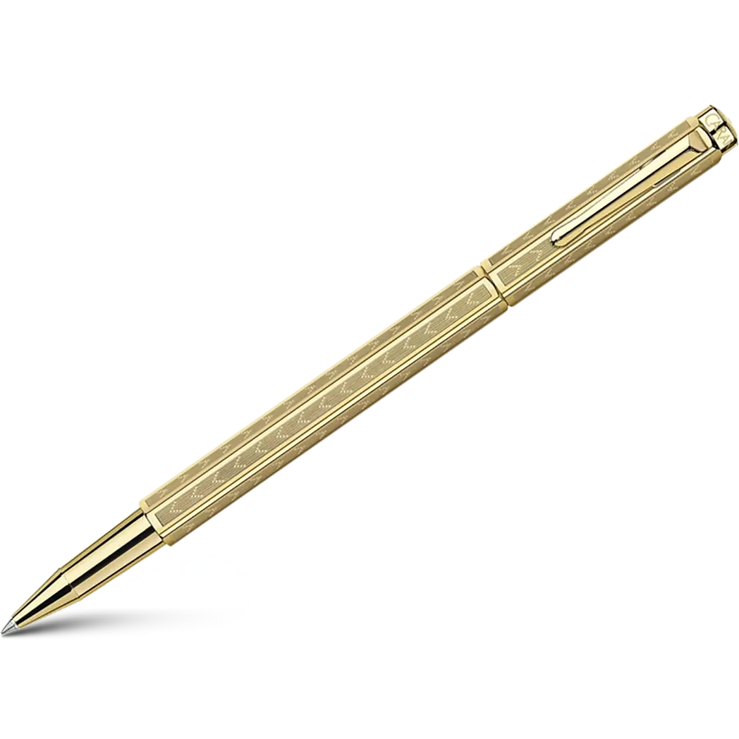 Caran d Ache Ecridor Rollerball Pen - Chevron Gilded-Pen Boutique Ltd