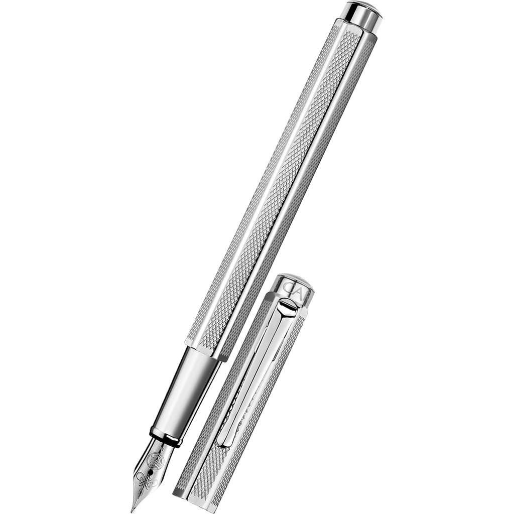 Caran d'Ache Ecridor Fountain Pen - Platinum Coated-Pen Boutique Ltd