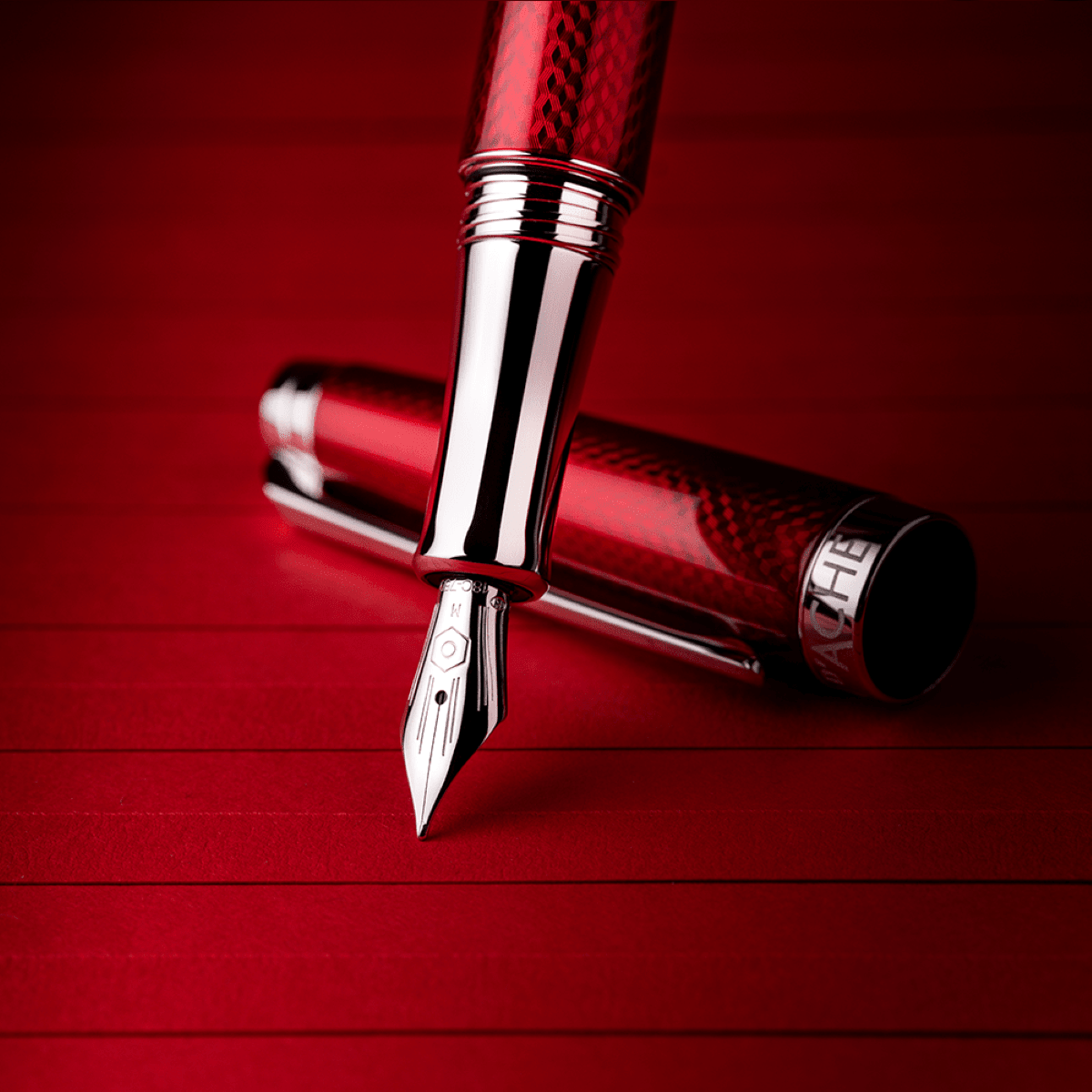 Caran d Ache Leman V2 Rouge Carmin Fountain Pen - Pen Boutique Ltd