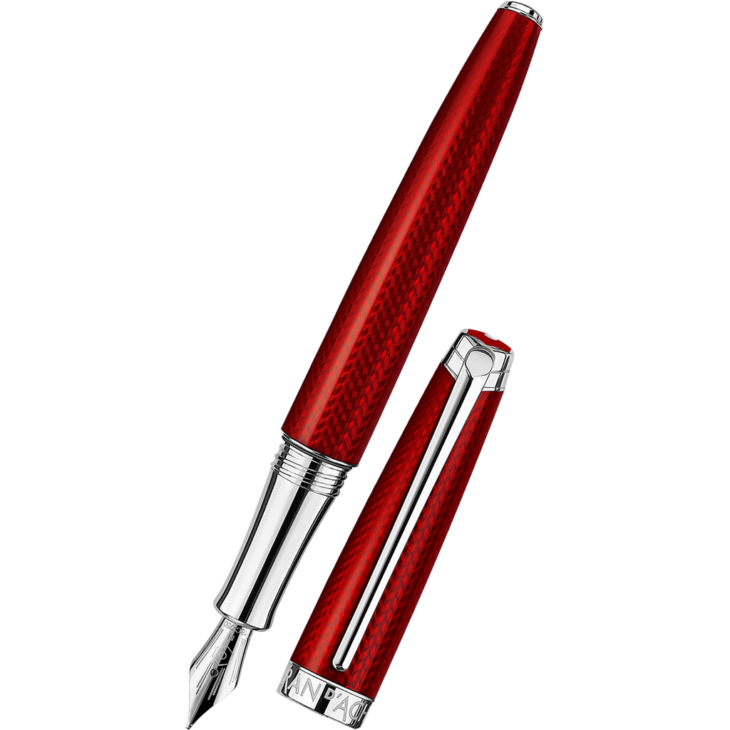 Caran d'Ache Leman Fountain Pen - Rouge Carmin
