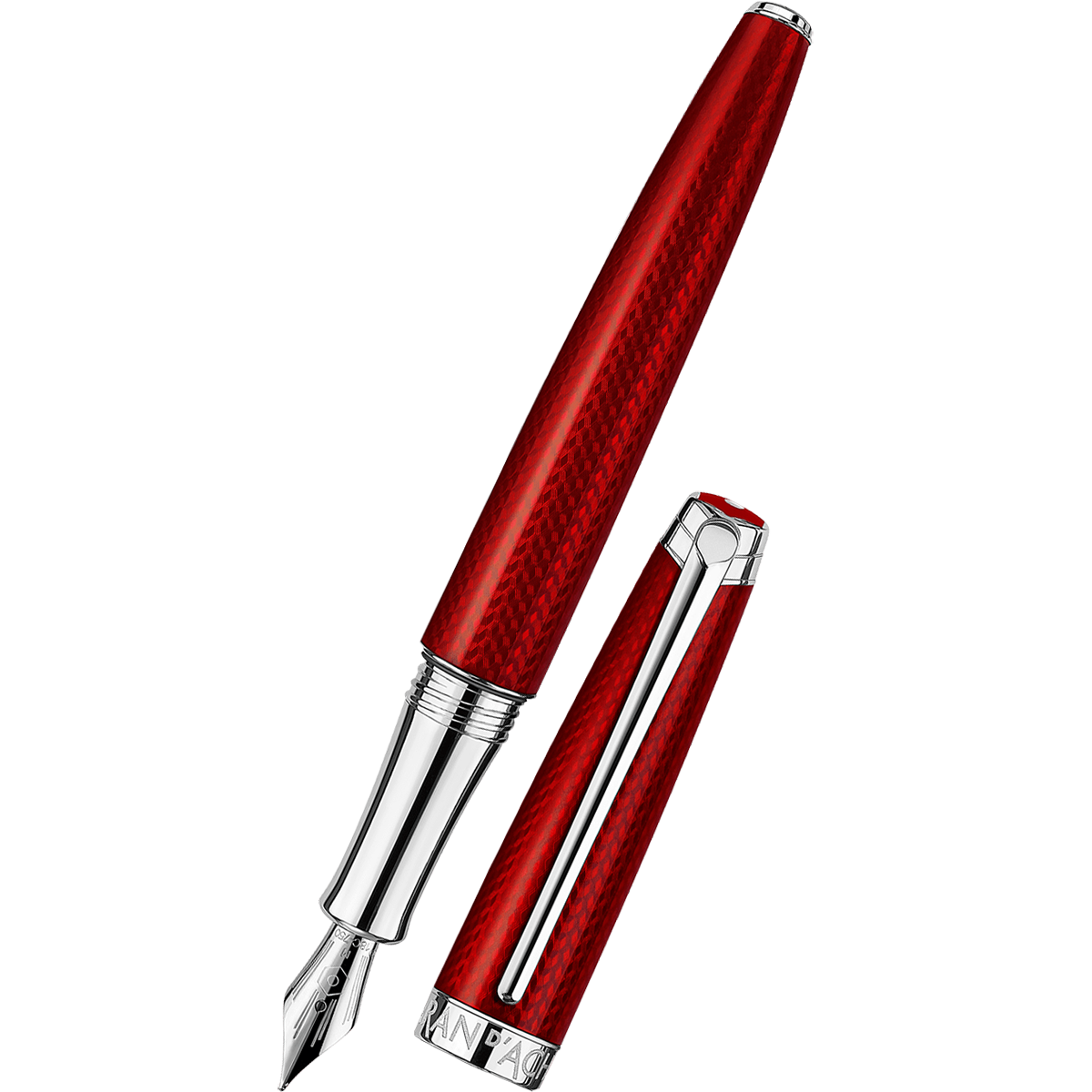 Caran d'Ache Leman Fountain Pen - Rouge Carmin