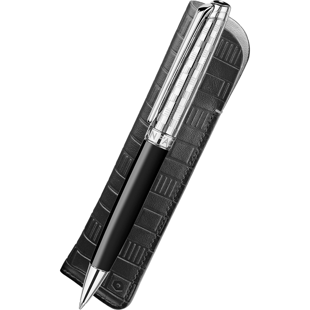 Caran d'Ache Leman Gift Set - Damier Ballpoint Pen & Leather Case (Special Edition) - Pen Boutique Ltd