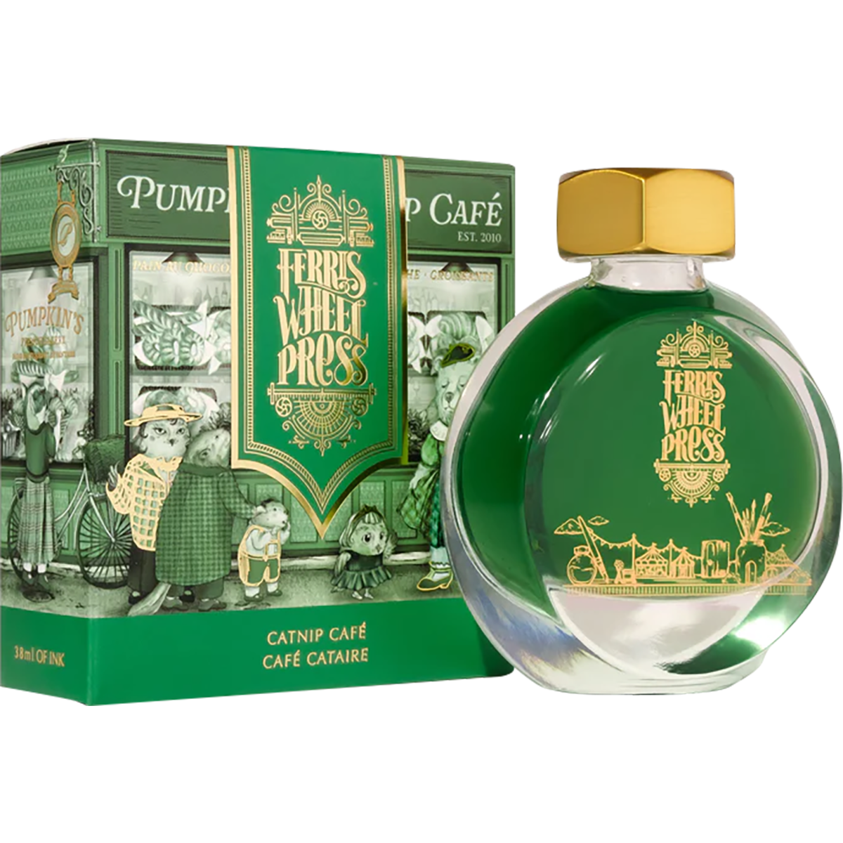 Ferris Wheel Press Ink Bottle - Catnip Cafe - 38ml - Pen Boutique Ltd