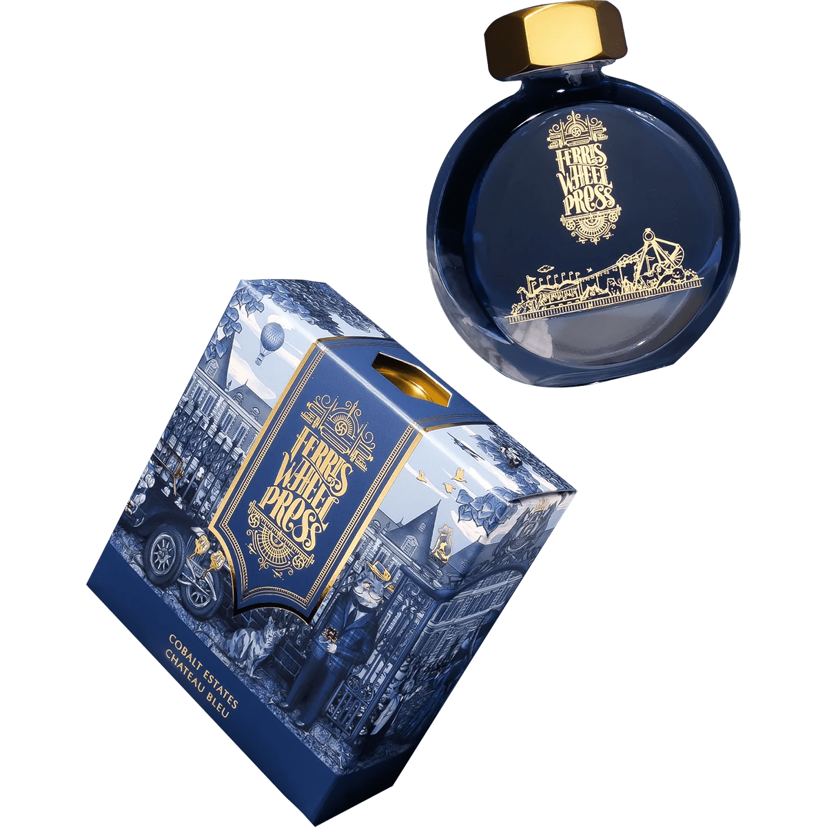 Ferris Wheel Press Ink Bottle - Cobalt Estates - 38ml - Pen Boutique Ltd