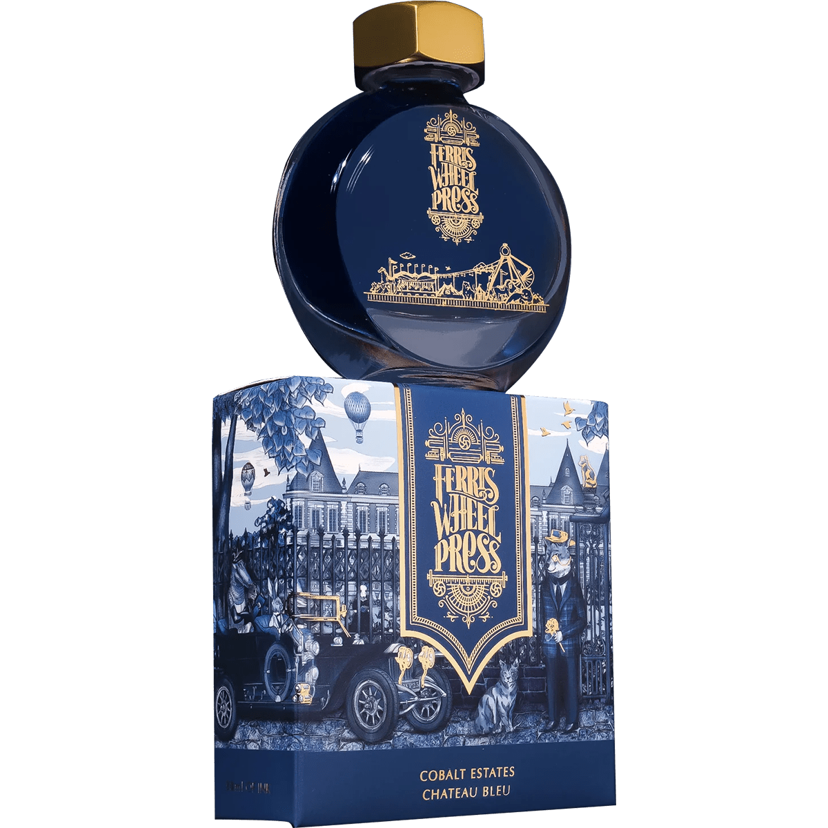 Ferris Wheel Press Ink Bottle - Cobalt Estates - 38ml - Pen Boutique Ltd