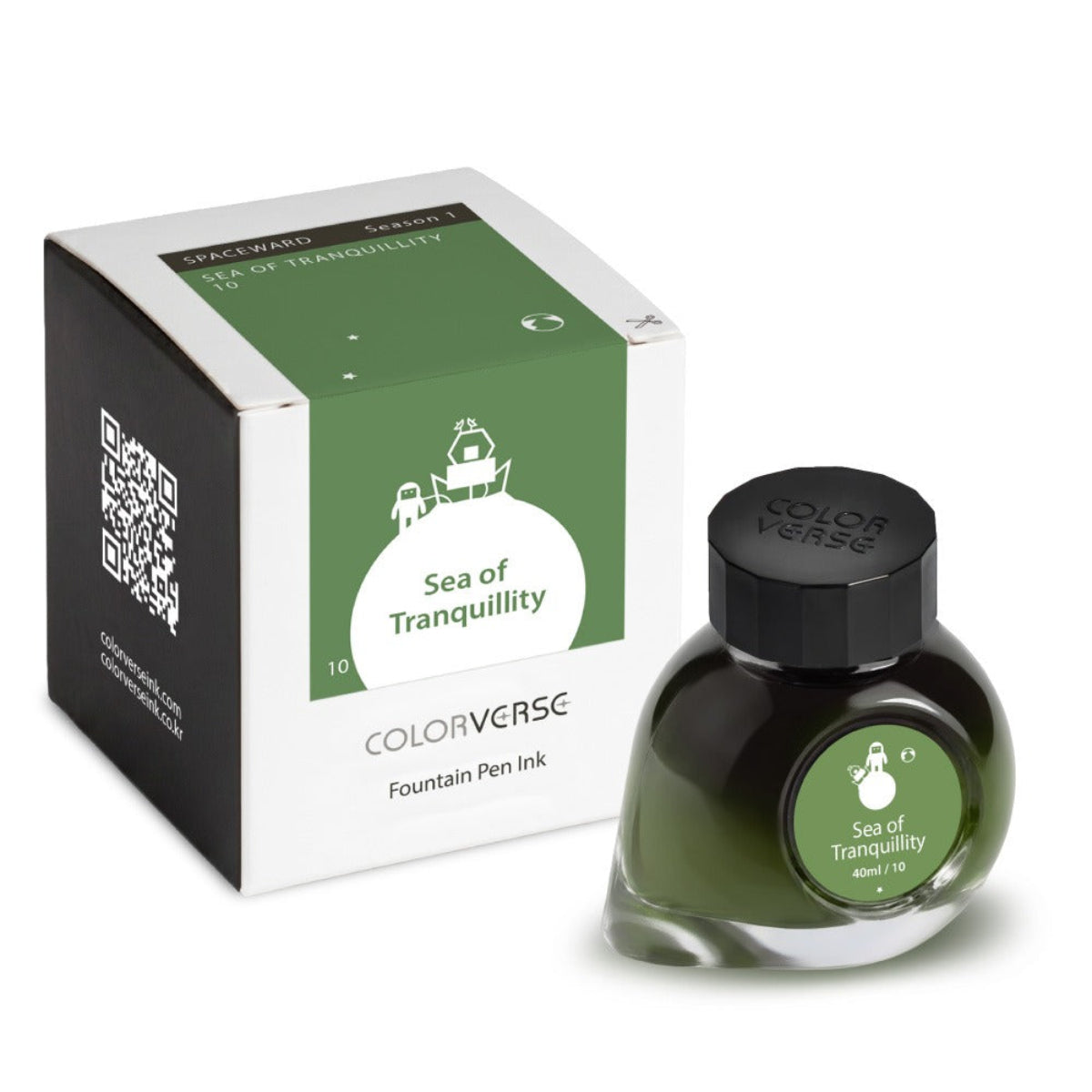 Colorverse Season 1 : Spaceward Ink Bottle No. 10 - Sea of Tranquillity 40ml-Pen Boutique Ltd