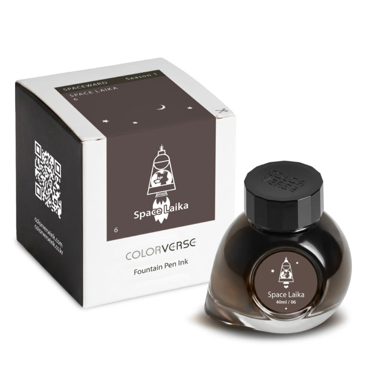 Colorverse Season 1 : Spaceward Ink Bottle No. 6 - Space Laika 40ml-Pen Boutique Ltd