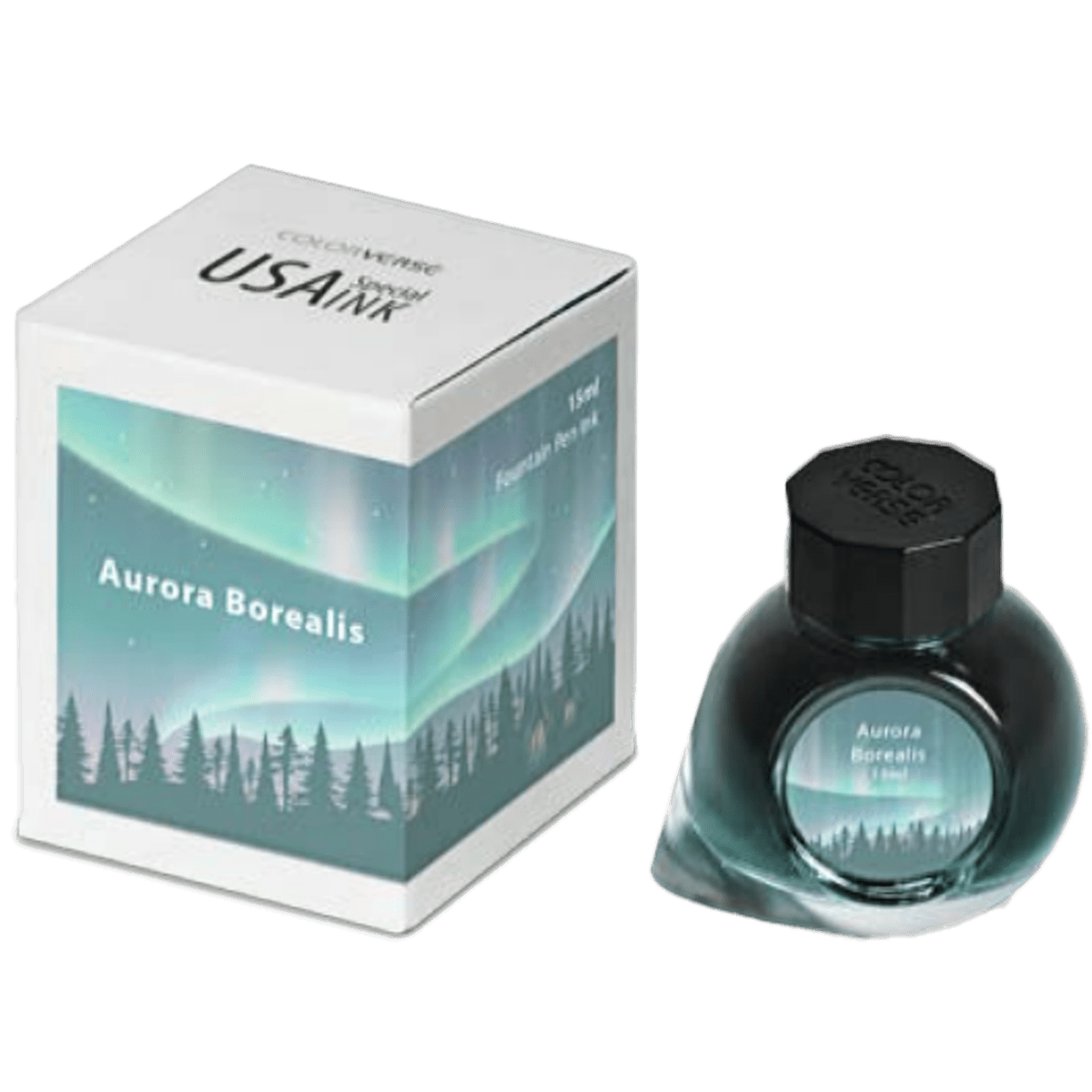 Colorverse USA Special Ink Bottle - Aurora Borealis (Alaska) - 15 ml - Pen Boutique Ltd