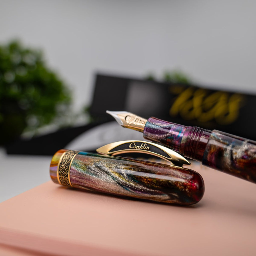 Conklin 1898 Collection Fountain Pen - Primary Manipulation 5.0 - Yellow Gold Trim - 14K Nib (Limited Edition) - Pen Boutique Ltd