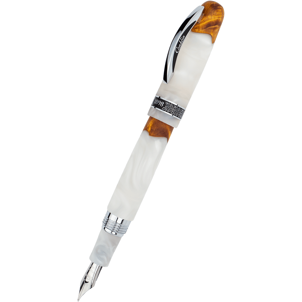 Conklin 1898 Collection Fountain Pen - Spectra White Fusion - Pen Boutique Ltd