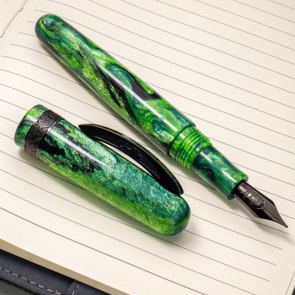 Conklin 1898 Fountain Pen - Clover Valley - Gunmetal Trim (Limited Edition) - Pen Boutique Ltd