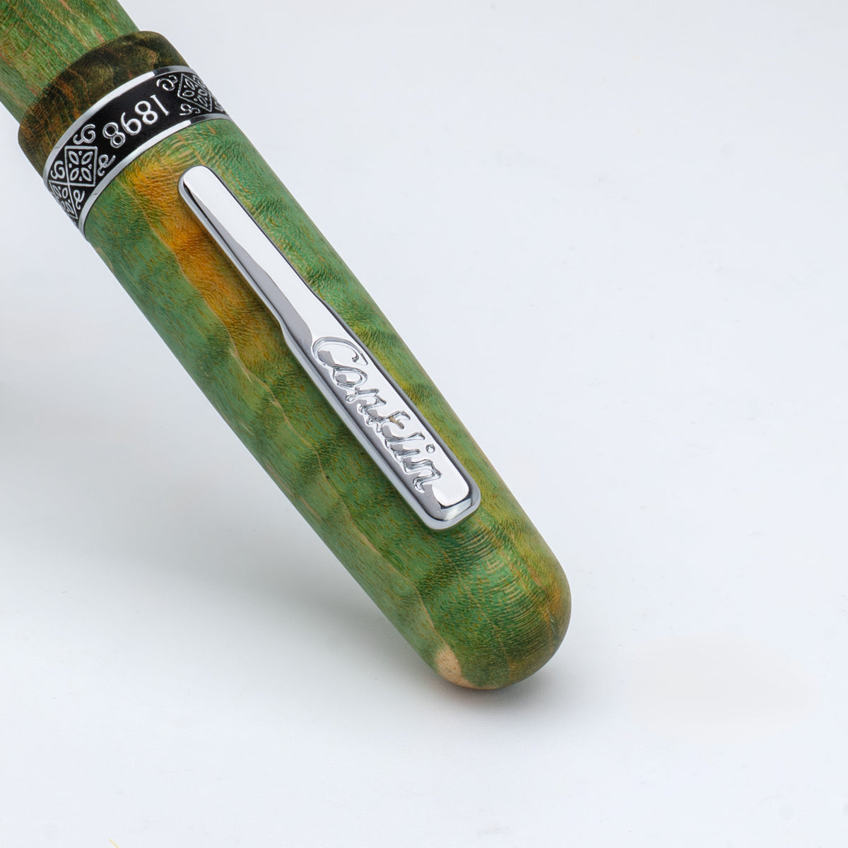 Conklin 1898 Fountain Pen - Stabilized Wood Matte Green - Steel Nib (Limited Edition)-Pen Boutique Ltd