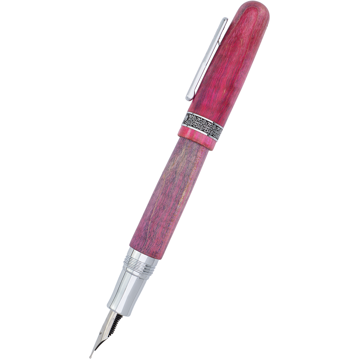 Conklin 1898 Fountain Pen - Stabilized Wood Matte Purple - Steel Nib (Limited Edition)-Pen Boutique Ltd