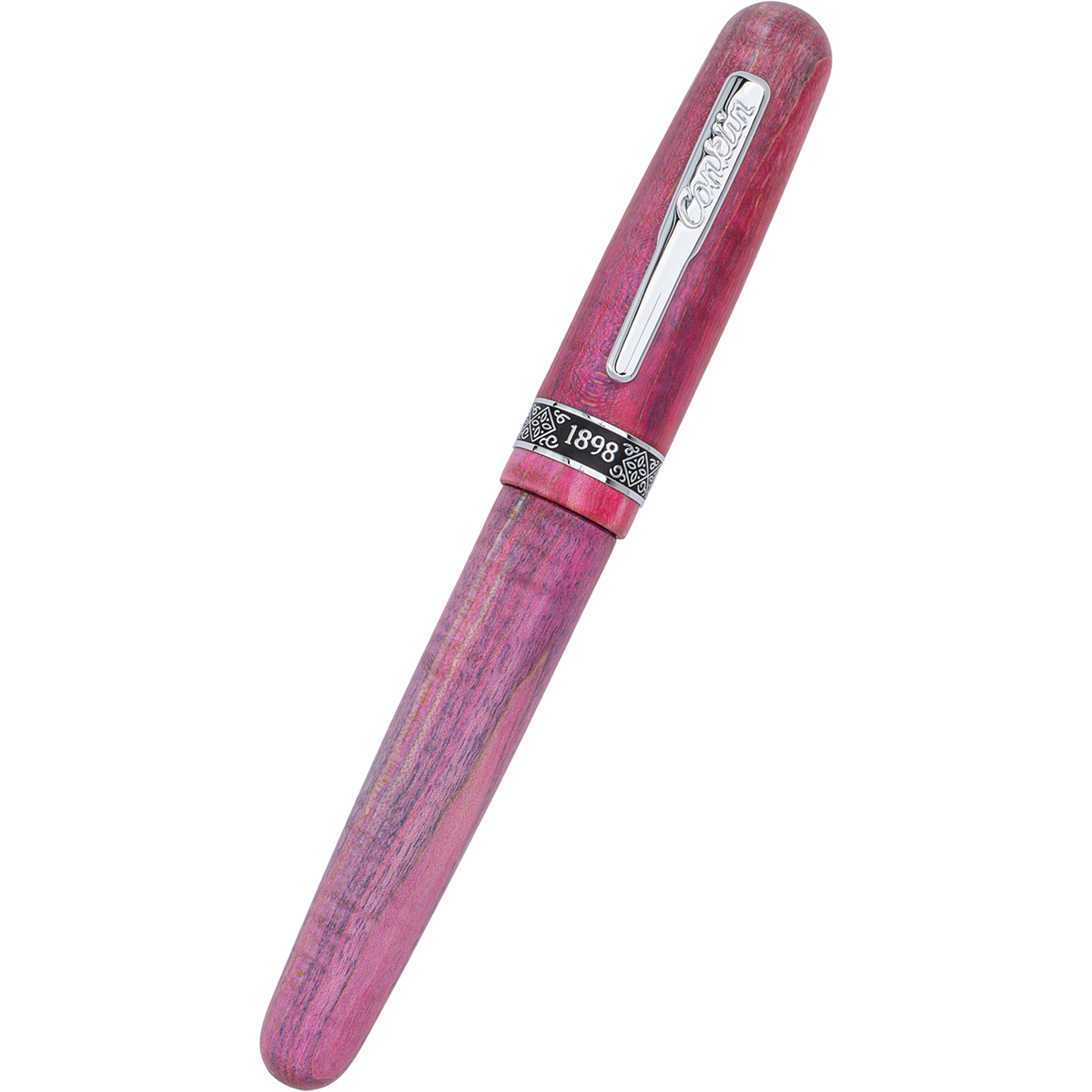 Conklin 1898 Fountain Pen - Stabilized Wood Matte Purple - Steel Nib (Limited Edition)-Pen Boutique Ltd