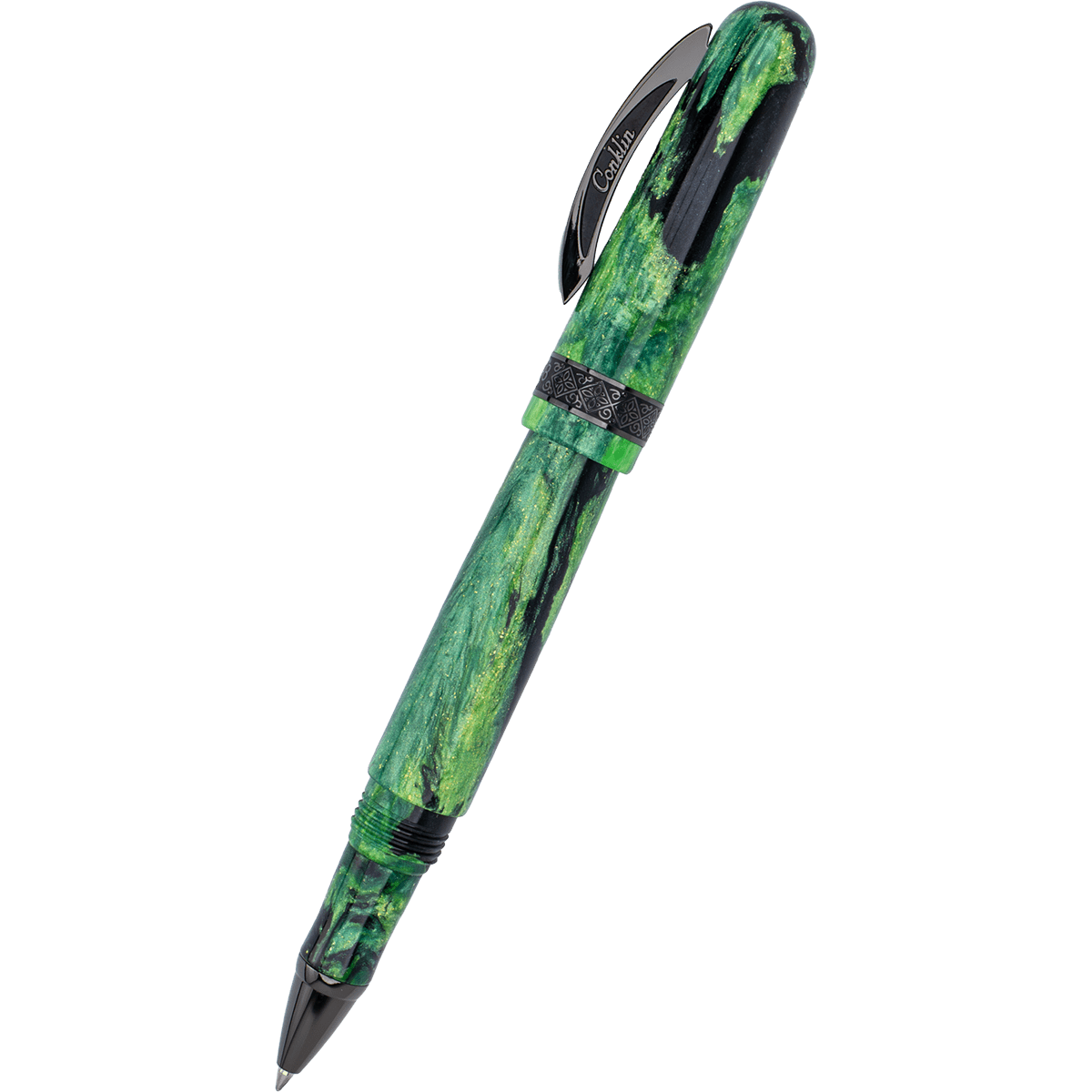 Conklin 1898 Rollerball Pen - Clover Valley - Gunmetal Trim (Limited Edition) - Pen Boutique Ltd
