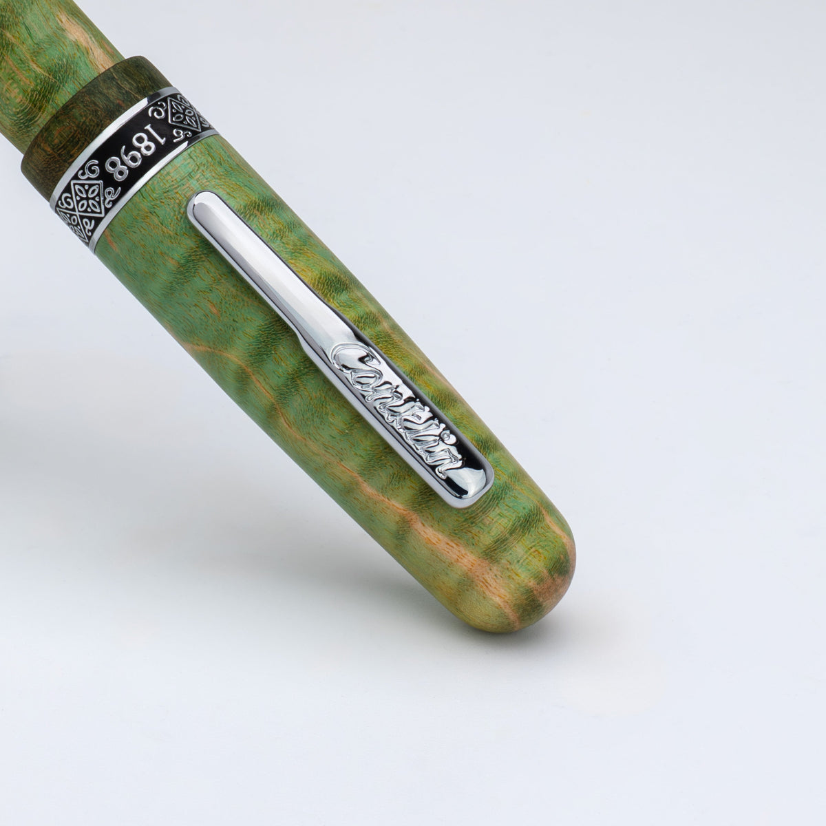 Conklin 1898 Rollerball Pen - Stabilized Wood Matte Green (Limited Edition)-Pen Boutique Ltd