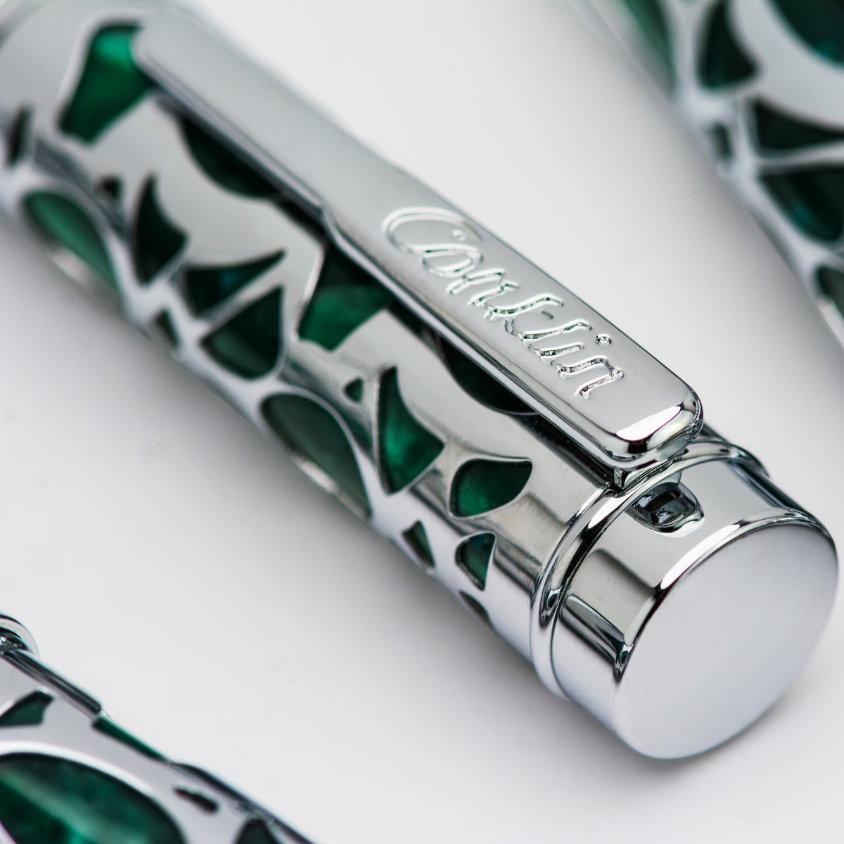 Conklin Endura Ballpoint Pen - Deco Crest Green-Pen Boutique Ltd