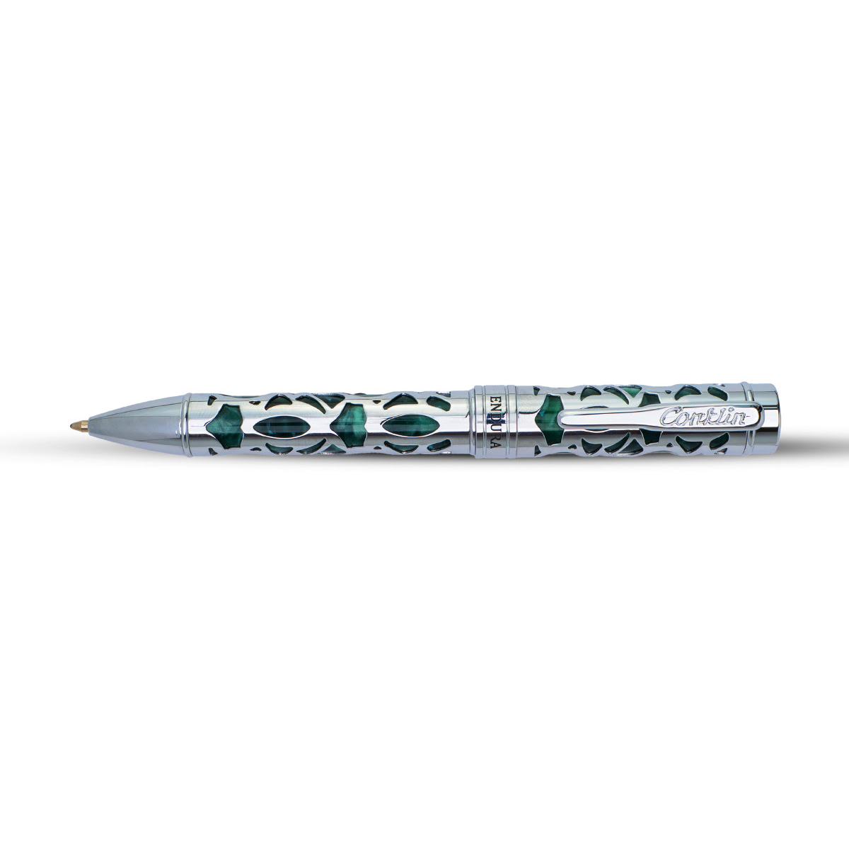 Conklin Endura Ballpoint Pen - Deco Crest Green-Pen Boutique Ltd