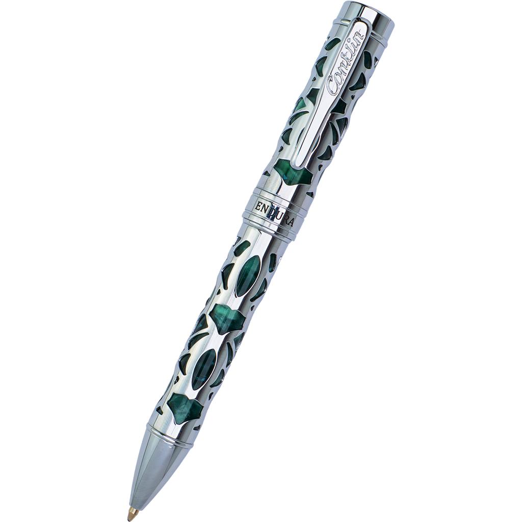 Conklin Endura Ballpoint Pen - Deco Crest Green-Pen Boutique Ltd