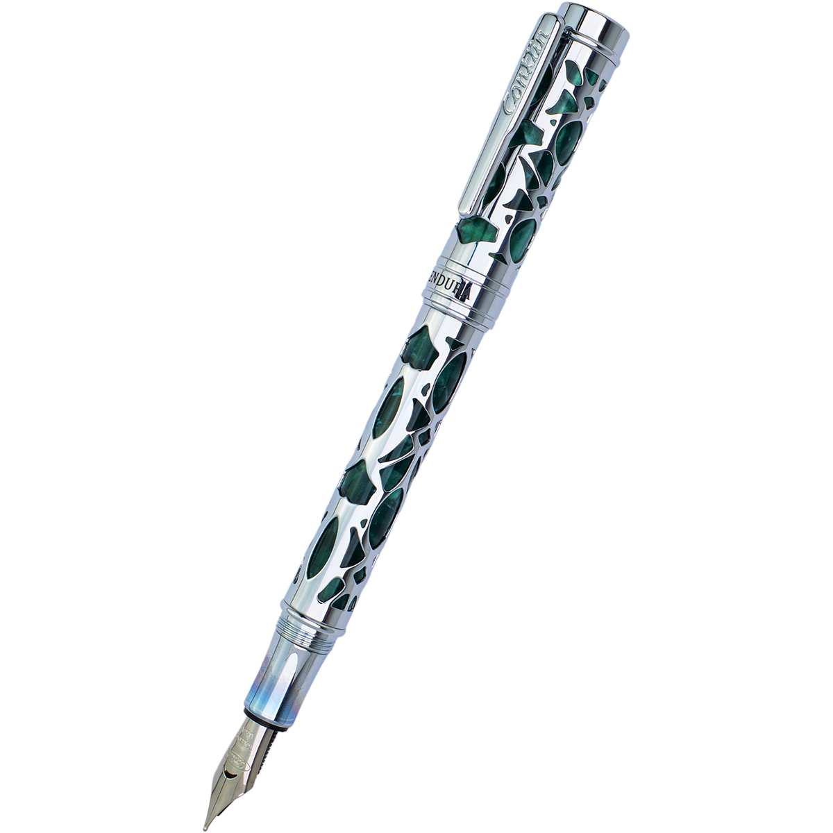 Conklin Endura Fountain Pen - Deco Crest Green-Pen Boutique Ltd