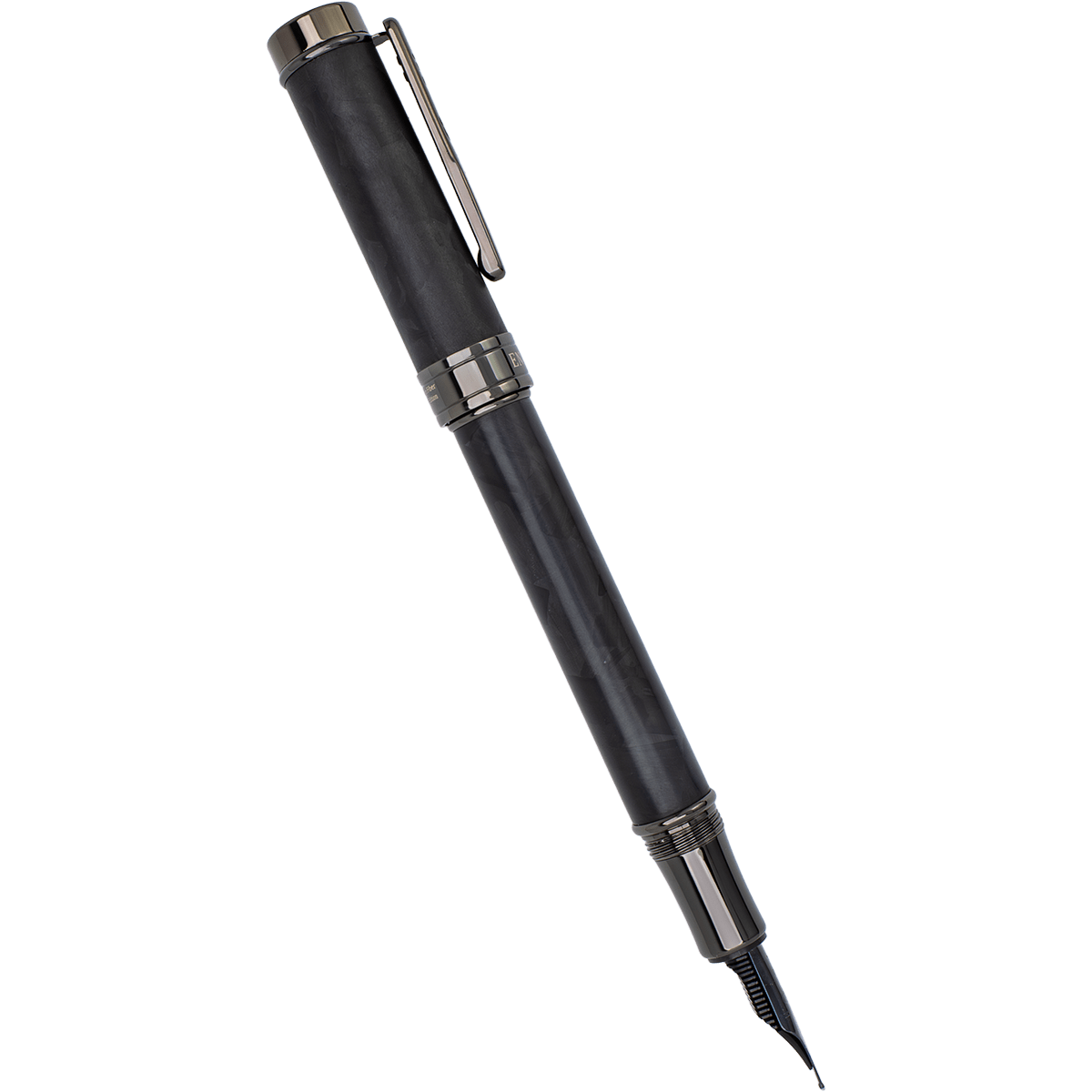 Conklin Endura Fountain Pen - Forged Carbon Fiber - Gunmetal Trim (Numbered Edition) - Pen Boutique Ltd