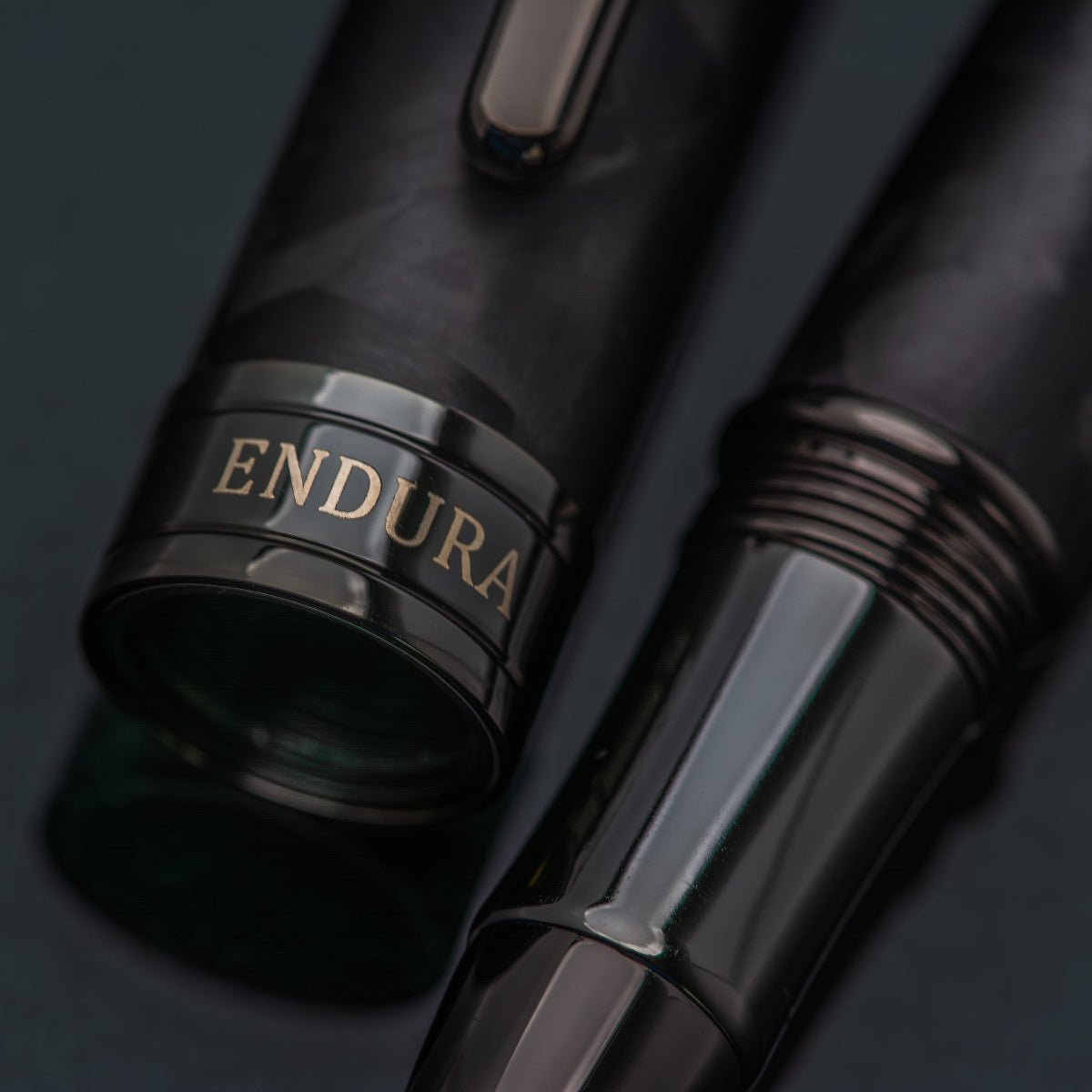 Conklin Endura Fountain Pen - Forged Carbon Fiber - Gunmetal Trim (Numbered Edition) - Pen Boutique Ltd