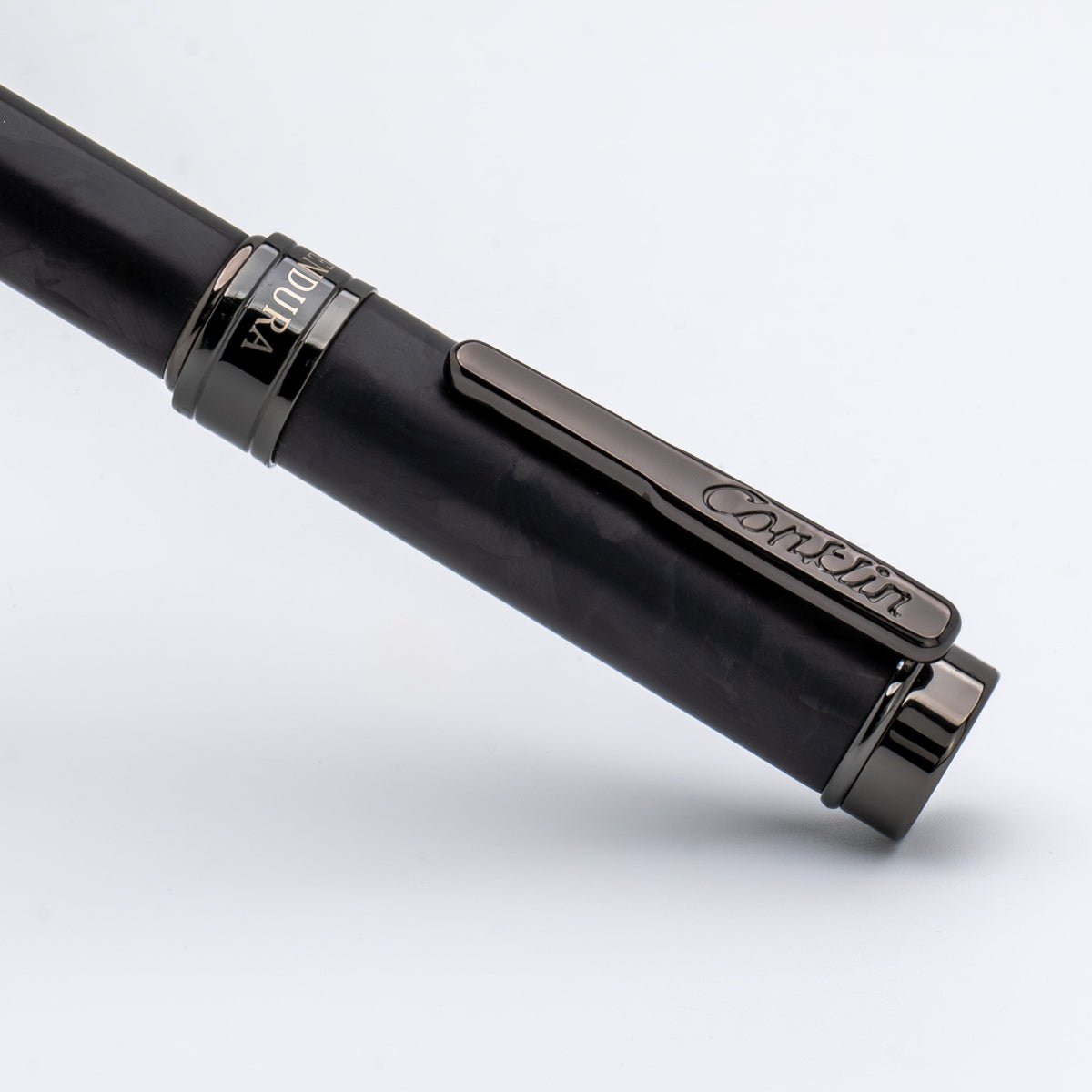 Conklin Endura Fountain Pen - Forged Carbon Fiber - Gunmetal Trim (Numbered Edition) - Pen Boutique Ltd