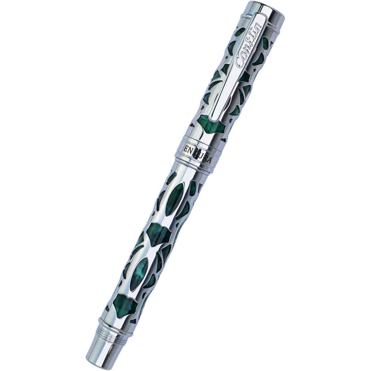 Conklin Endura Rollerball Pen - Deco Crest Green-Pen Boutique Ltd