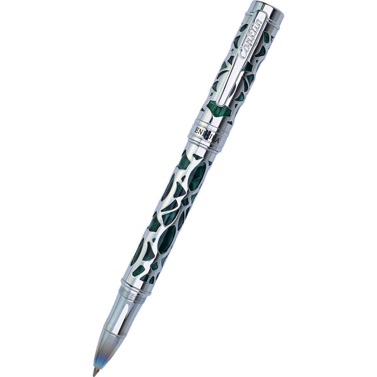 Conklin Endura Rollerball Pen - Deco Crest Green-Pen Boutique Ltd