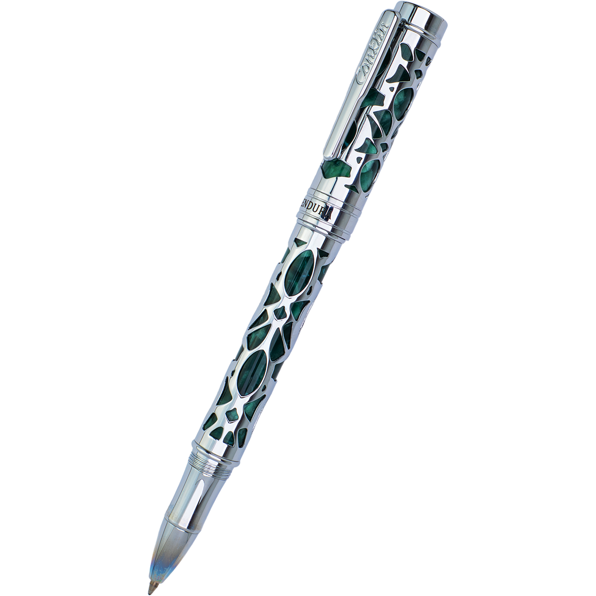 Conklin Endura Rollerball Pen - Deco Crest Green-Pen Boutique Ltd