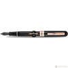 Conklin Mark Twain Crescent Filler Fountain Pen - Black Chase - Rose Gold Trim-Pen Boutique Ltd
