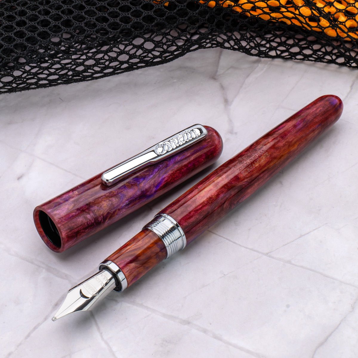 Conklin Streamline Fountain Pen - Glossy Sunset Medley - Chrome Trim (Limited Edition) - Pen Boutique Ltd