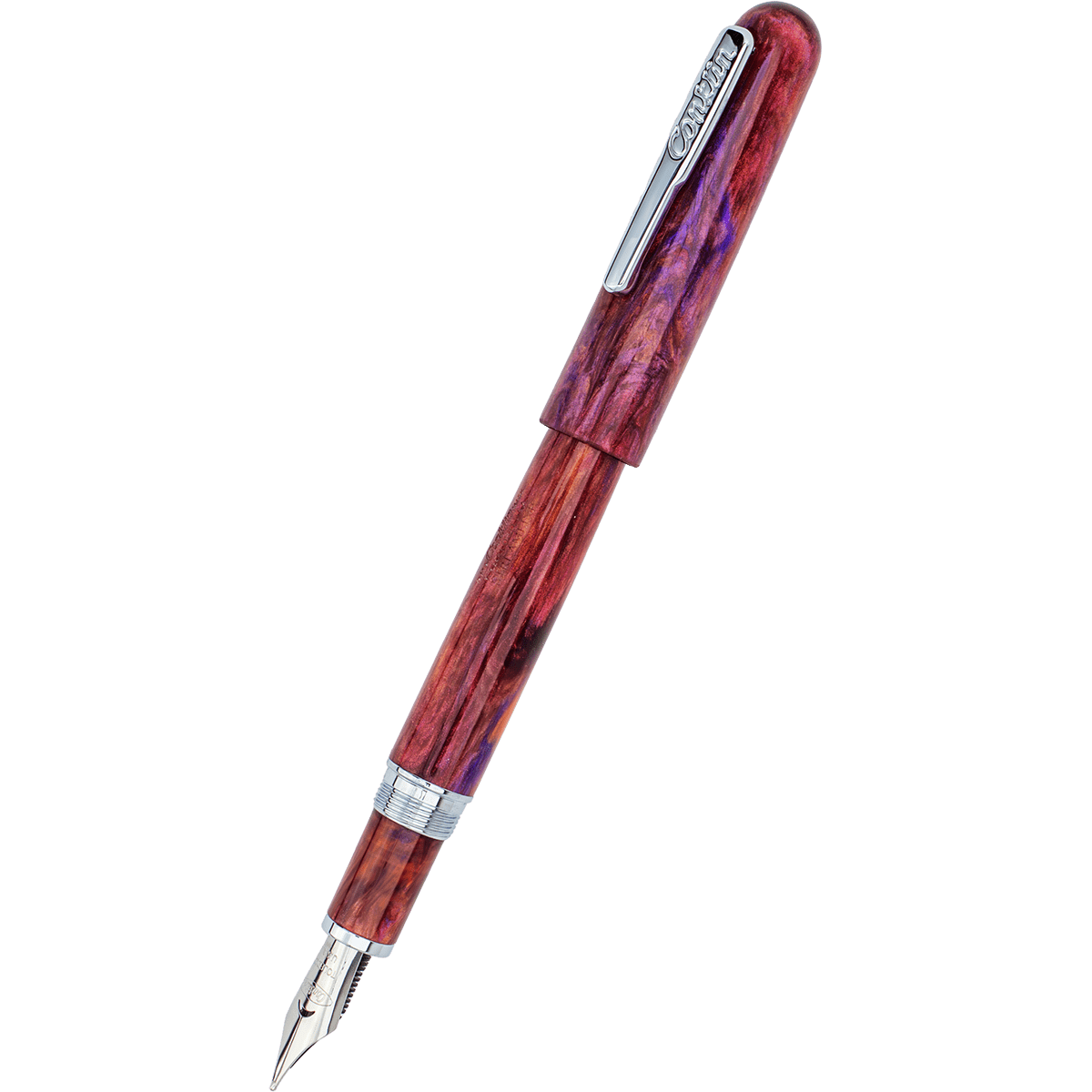 Conklin Streamline Fountain Pen - Glossy Sunset Medley - Chrome Trim (Limited Edition) - Pen Boutique Ltd