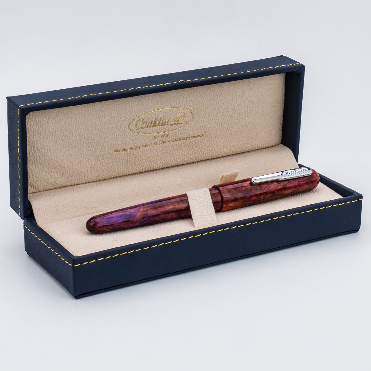 Conklin Streamline Fountain Pen - Glossy Sunset Medley - Chrome Trim (Limited Edition) - Pen Boutique Ltd