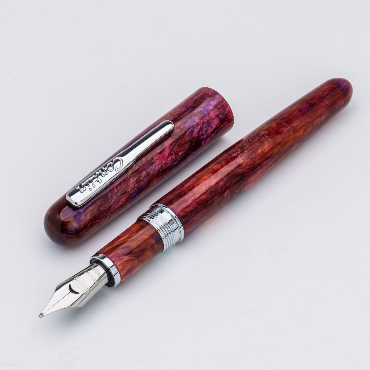 Conklin Streamline Fountain Pen - Glossy Sunset Medley - Chrome Trim (Limited Edition) - Pen Boutique Ltd