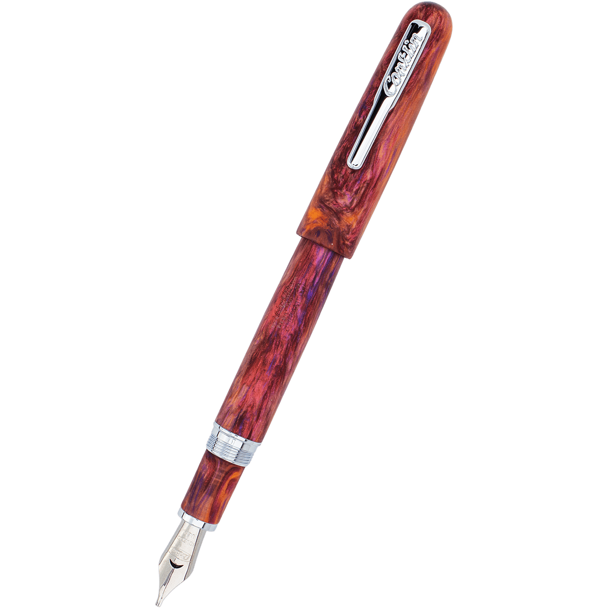Conklin Streamline Fountain Pen - Matte Sunset Medley - Chrome Trim (Limited Edition) - Pen Boutique Ltd